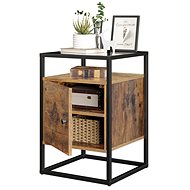 Side table Stella, 60 cm, brown / black - Side Table