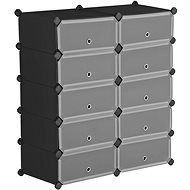 Lamack shelf, 173 cm, black - Shelving Unit