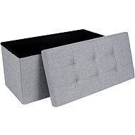 Maddie bench, 76 cm, light grey - Ottoman