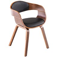 Conference / dining chair Kingdom walnut (SET 2 pcs), black - Conference Chair 