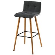 Fredy bar stool (SET 2 pcs), dark grey - Bar Stool