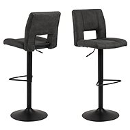 Larry Bar Stool (SET 2 pcs), Anthracite - Bar Stool