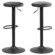 Leo Bar Stool (SET 2 pcs), Dark Grey - Bar Stool