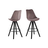 Wonita Bar Chair (SET 2 pcs), Pink - Bar Stool
