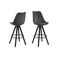 Wonita bar stool (SET 2 pcs), dark gray - Bar Stool