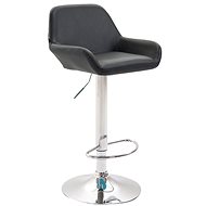 Brag Bar Stool, Synthetic Leather, Black - Bar Stool