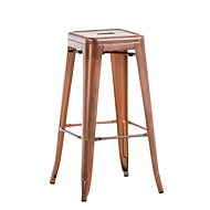 Josh I. Bar Stool, Copper - Bar Stool