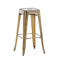 Josh I. Bar Stool, Gold - Bar Stool