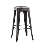 Josh Bar Stool, Black/Gold - Bar Stool