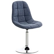 Dining swivel chair Miley textile blue - Dining Chair