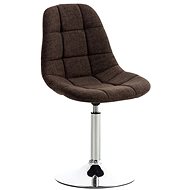 Dining swivel chair Miley textile brown - Dining Chair