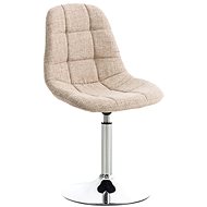 Dining swivel chair Miley textile cream - Dining Chair