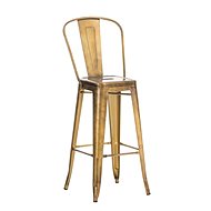 Gilet Bar Stool, Gold - Bar Stool