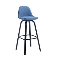 Taris Bar Stool, Blue/Black - Bar Stool