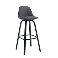 Taris Bar Stool, Dark Grey/Black - Bar Stool