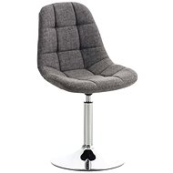 Dining swivel chair Miley textile gray - Dining Chair