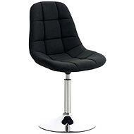 Dining swivel chair Miley textile black - Dining Chair