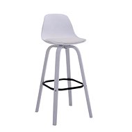 Taris Bar Stool, White - Bar Stool