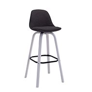 Taris bar stool, dark gray / white - Bar Stool