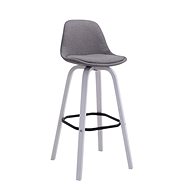 Taris bar stool, light gray / white - Bar Stool