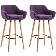 Maria Bar Stool (SET 2 pcs), Purple - Bar Stool
