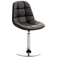 Dining swivel chair Miley leather brown - Dining Chair