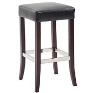 Tiana Bar Stool, Black/Brown - Bar Stool