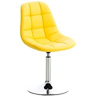Dining swivel chair Miley leather yellow - Dining Chair