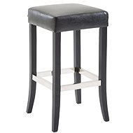 Tiana Bar Stool, Synthetic Leather, Black - Bar Stool