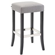 Tiana bar stool, light gray / black - Bar Stool