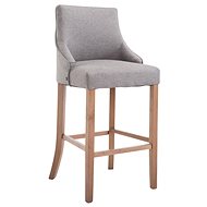 Ina Bar Stool, Grey / Rubber Wood - Bar Stool