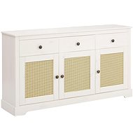 Danish Style Chest of Drawers Kiria, 145cm, White - Chest of Drawers