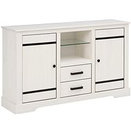 Zina Danish Style Chest of Drawers, 135cm, White - Chest of Drawers