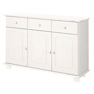 Danish Style Chest of Drawers Mett, 118cm, White - Chest of Drawers