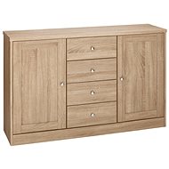 Hektor Danish Style Chest of Drawers, 120cm, Sonoma Oak - Chest of Drawers