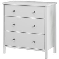 Tange Danish Style Chest of Drawers, 84cm, White - Chest of Drawers