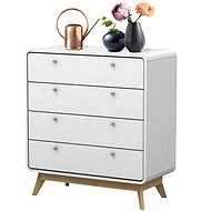 Danish Style Chest of Drawers Calin, 88cm, White - Chest of Drawers