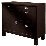 Danish Style Chest of drawers Tyle, 100 cm, dark brown - Chest of Drawers