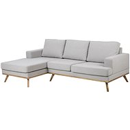 Design Scandinavia Corner sofa left Scandia, 233 cm, gray - Sofa