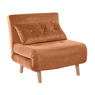 Danish Style Folding armchair Raspberry single, copper - Armchair