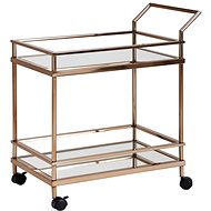 Brüxxi Serving trolley Helle, 84 cm, gold - Food Serving Trolley