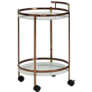 Brüxxi Serving Table Hariet, 80cm, Gold - Food Serving Trolley