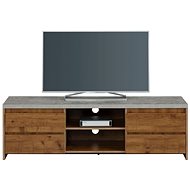 Danish Style TV table Mecan, 150 cm, concrete / oak - TV Table