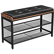 Artenat Melany Shoe Rack, 80cm, Black - Shoe Rack