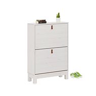 Danish Style Shoe Rack Lous, 95cm, White - Shoe Rack
