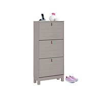 Danish Style Shoe Lous, 140cm, Grey - Shoe Rack