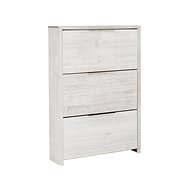 Danish Style Rike Shoe Rack, 130cm, White - Shoe Rack