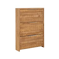 Danish Style Rike Shoe Rack, 130cm, Pine - Shoe Rack