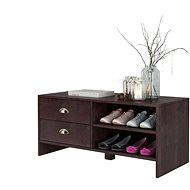 Danish Style Curt Shoe Rack, 100cm, Dark Brown - Shoe Rack
