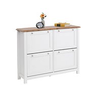 Danish Style Keef Shoe Rack, 125cm, White - Shoe Rack